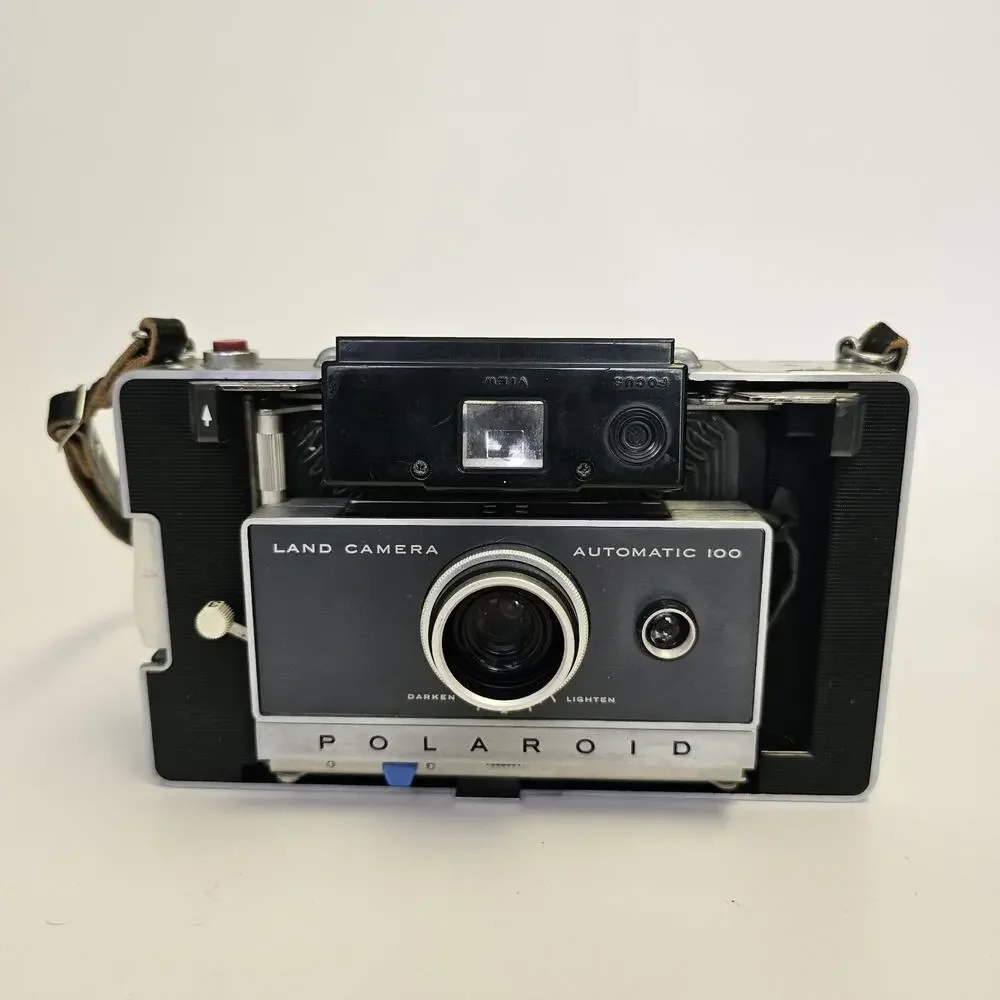 Vintage Polaroid Automatic 100 Land Camera Film Decorative Design